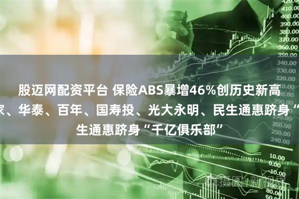 股迈网配资平台 保险ABS暴增46%创历史新高！平安、大家、华泰、百年、国寿投、光大永明、民生通惠跻身“千亿俱乐部”