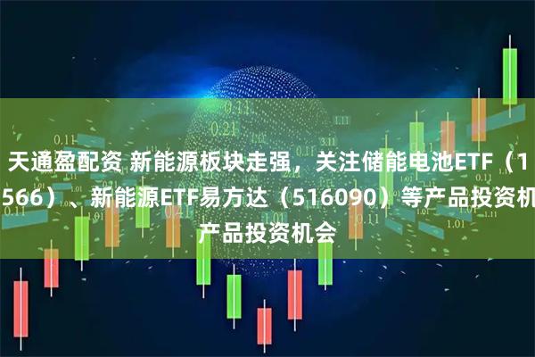 天通盈配资 新能源板块走强，关注储能电池ETF（159566）、新能源ETF易方达（516090）等产品投资机会